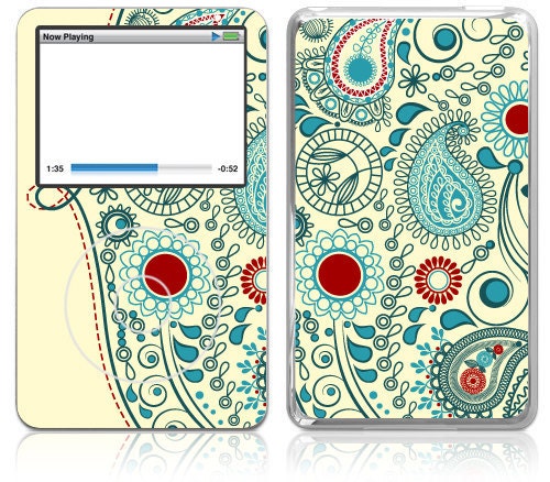 Apple iPod Classic Decal Skin Cover - Vintage Paisley