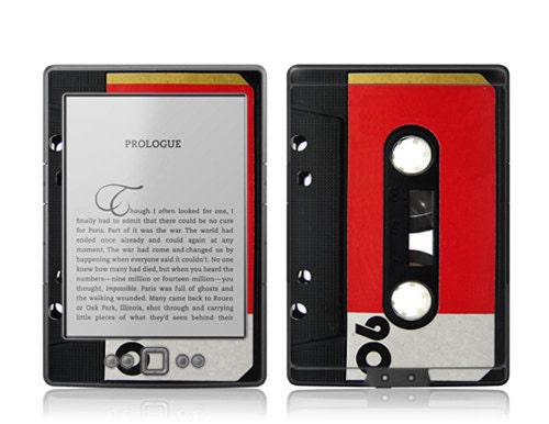 Amazon New Kindle 4 Skin Cover - Cassette GLOSSY MATTE LEATHER option