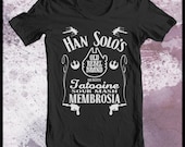 Star Wars tshirt Men's - Han Solo Membrosia Mash. Sci-fi T shirt
