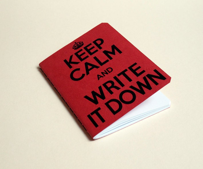Handmade notebook "Don't panic"