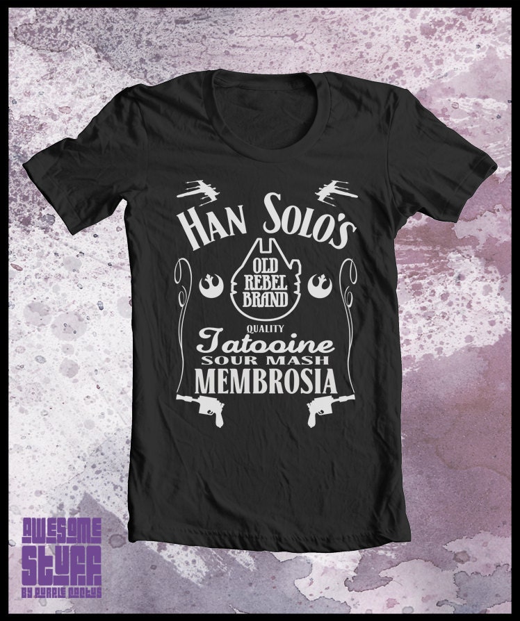 Star Wars tshirt Men's - Han Solo Membrosia Mash. Sci-fi T shirt