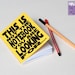 Star Wars notebook yellow - Not the notebook you are looking for - Typography Journal