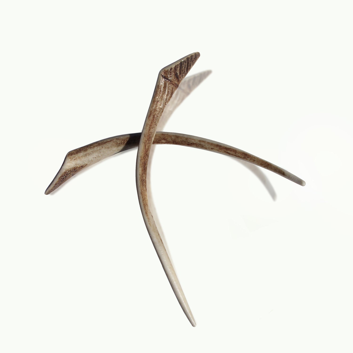Hair Sticks Fork Deer Antler Carving Hairpin Hair Accessory MariyaArts - mariya4woodcarving
