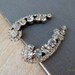 Back to School Sale Juliana Delizza and Elster Rhinestone Earrings Climber Bridal Jewelry