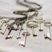 skeleton key necklace your key to the secret garden collection for winter christmas on 30 inch chain extra long fashion door key