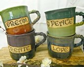 Inspirational Straight Custom Jumbo Coffee Mug-Choose your Word Choose your color