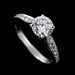 Diamond Engagement Pave Ring 14K White Gold Mounting