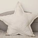 Star shaped Pillow or cushion - cream, soft cotton