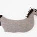 Little HORSE soft knitted toy - ecru, light brown