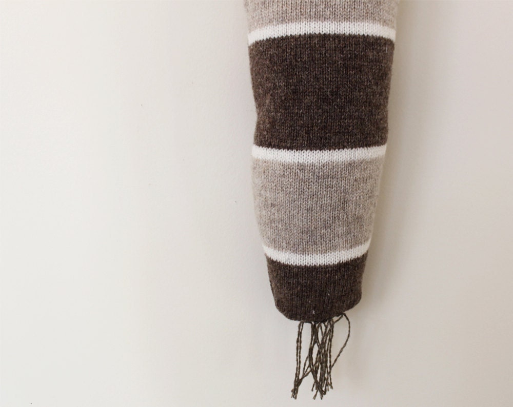 Animal tail - Racoon - pretend, soft knitted toy