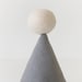 Party Hat - linen party hat in grey (small)