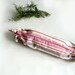 Bag holder - original gift - pink to violet stripes - handmade