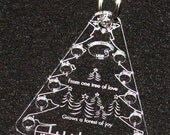Mini Holiday Tree Key Fob / Floss Tag