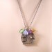 Fairy Door Locket Pendant Necklace Secret Garden Door "Hobbit Door" Faerie Door Wish Prayer Charm With Czech Glass Beads