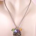 Fairy Door Locket Pendant Necklace Secret Garden Door "Hobbit Door" Faerie Door Wish Prayer Charm With Czech Glass Beads