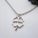 Necklace---antique silver Four Leaf Clover&alloy chain