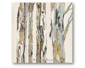 Giclee Print 24x24 eucalyptus tree art trunks fine art large painting reproduction stretched canvas office art gift hospital wall decor