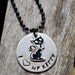 I Love My Kitty Handstamped Necklace