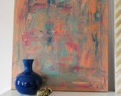 Minty 16 x 20 abstract art