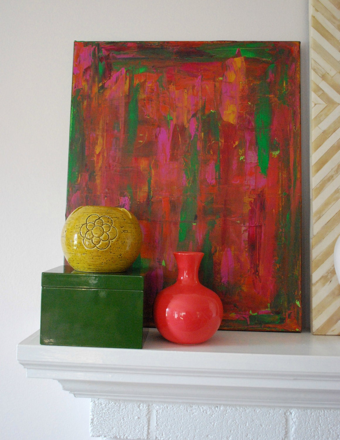 Live Colorfully 16 x 20 abstract art