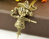 Scarecrow retro necklace