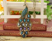 Beautiful peacock necklace
