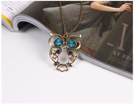 Cute owl necklace