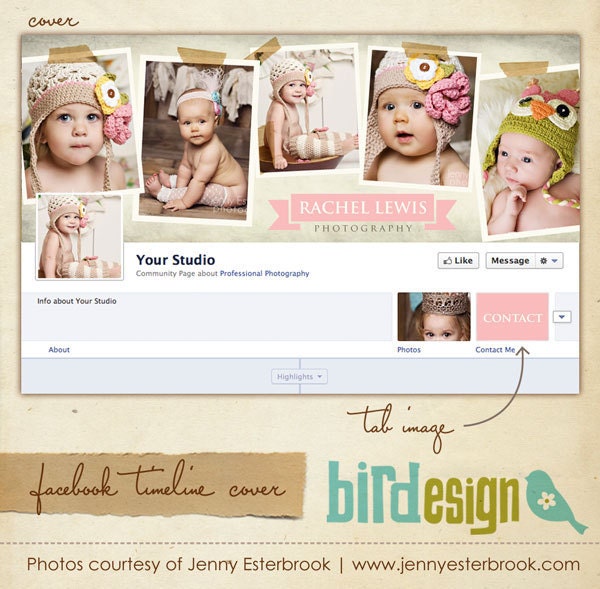 Facebook custom timeline cover - E345-7