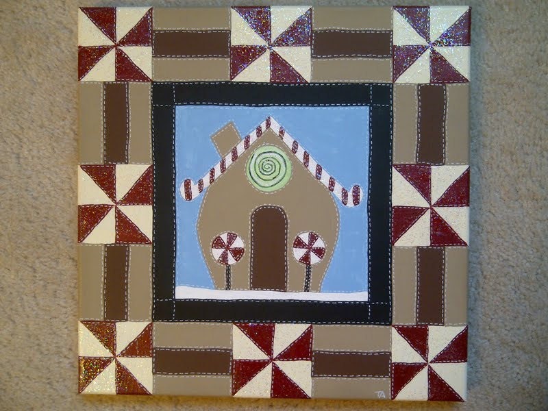 Quilt Art: Gingerbread House