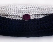 Tri-Color Crochet Clutch