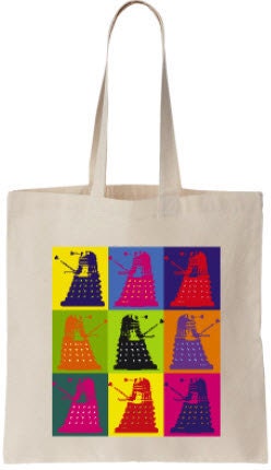 Doctor Who Daleks Canvas Tote