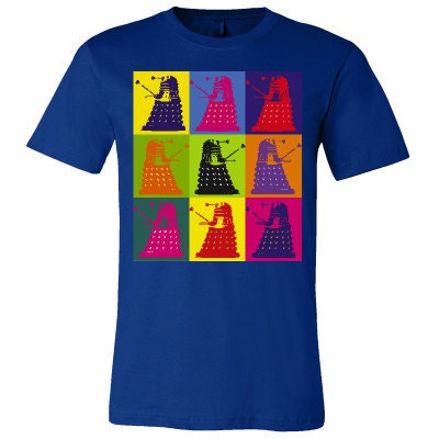 Doctor Who Daleks Warhol Style Shirt- Men's Women's & Kids