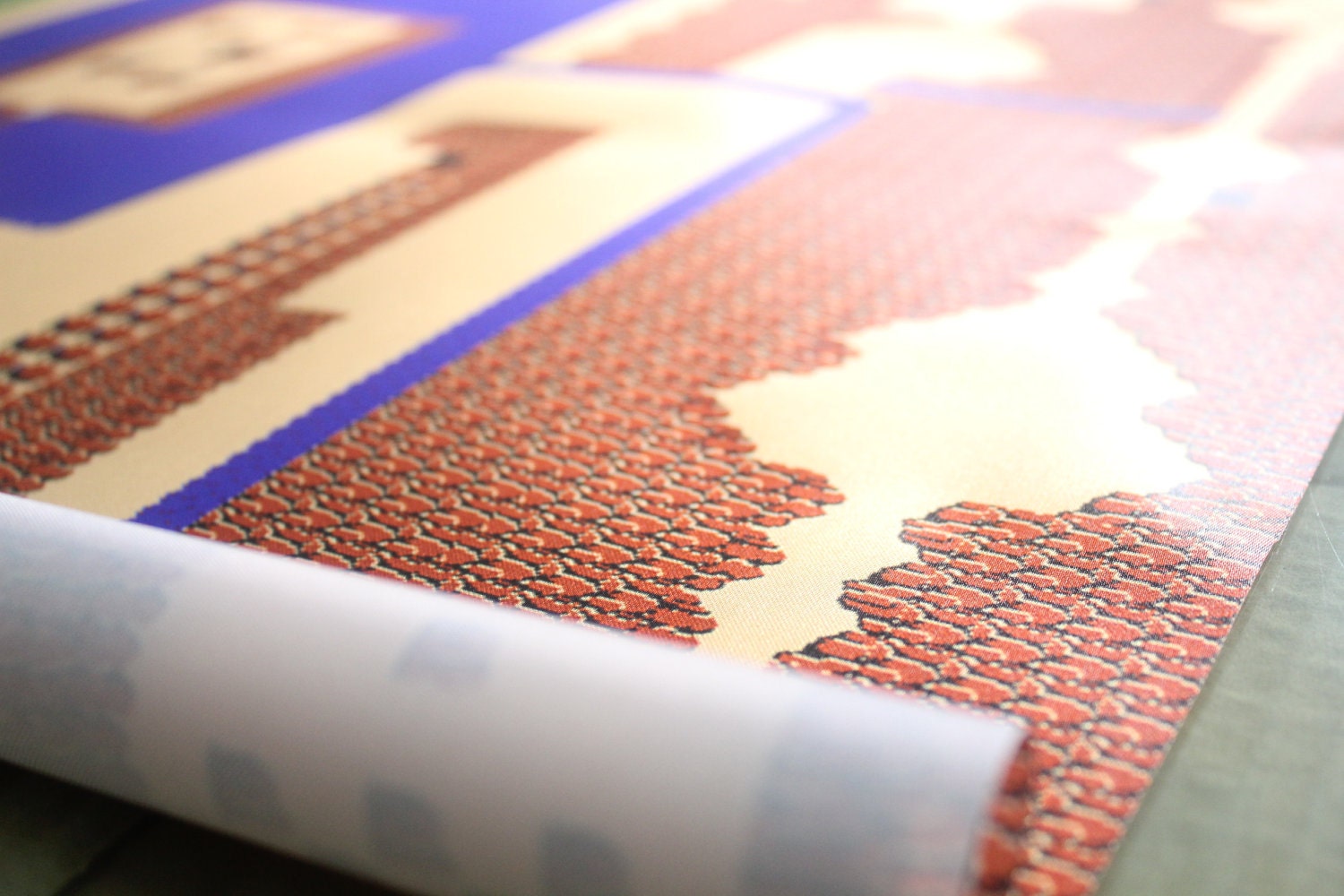 HUGE 8 Foot Long ZELDA Inspired Map Wall Mural for NES