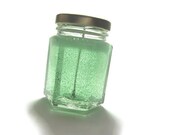 1 Scented Gel Candle, Modern Home Fragrance, Custom Scent Color Candle, Vegan, Mint Green, Medium 4oz
