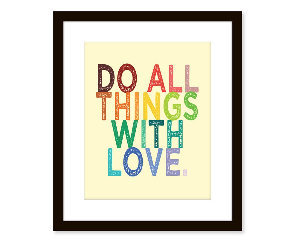 Love quote art print-8x10 poster-inspirational wall decor