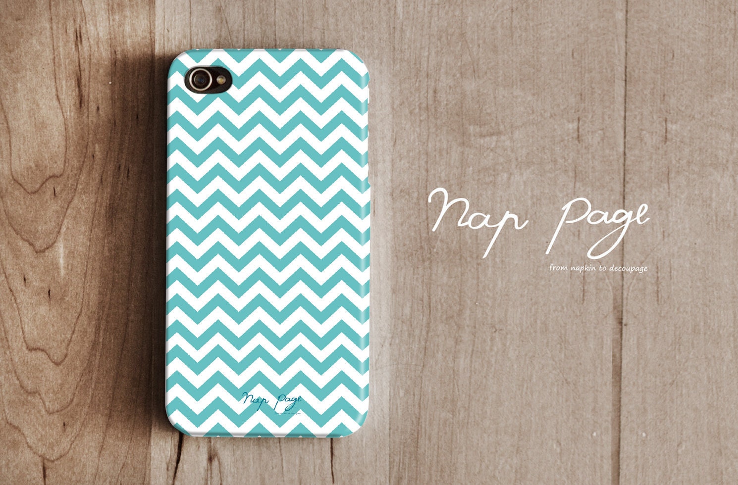 Apple iphone case for iphone iphone 5 iphone 4 iphone 4s iPhone 3Gs : Soft blue Chevron