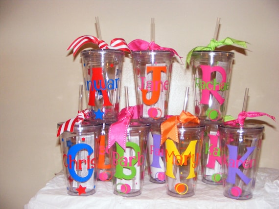 Personalized Tumblers w/Straw 16 oz. Teacher Appreciation, Birthday, Coaches, End of the Year Gifts