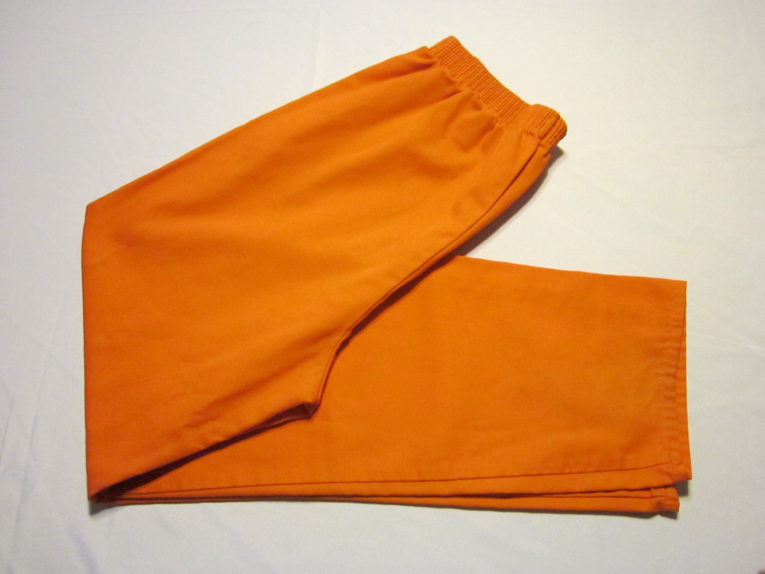 Vintage Men's Orange Large Jail Prison Pants Free Shipping