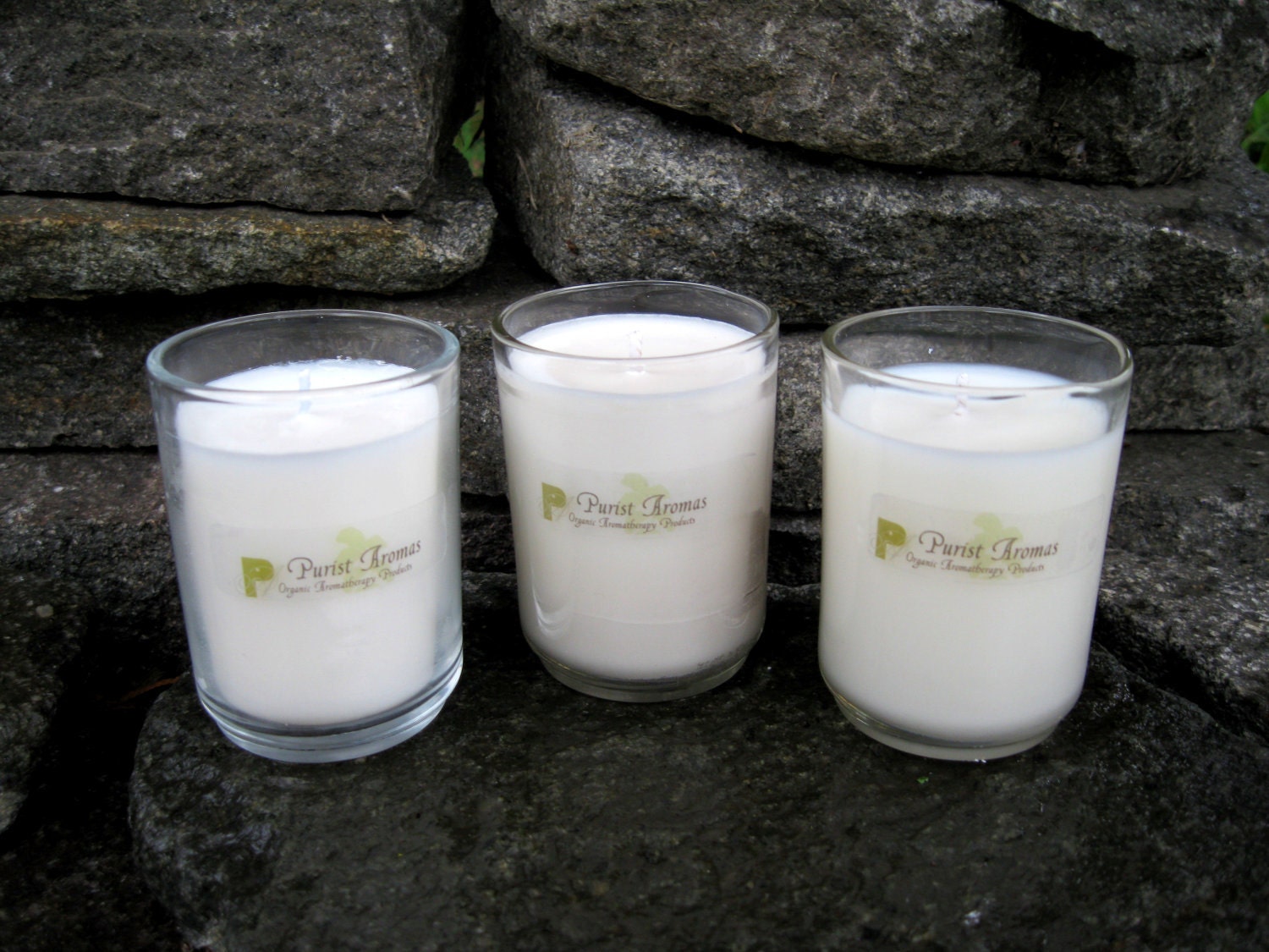 Aromatherapy Soy Candles Sampler Pack: 'Floral' or 'Deep' Scent Collection. 100% Organic and All Natural, Three 2.5oz Votives