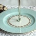 2 tier jewelry / candy / truffle stand: English bone china upcycled to make a pretty mini cake stand