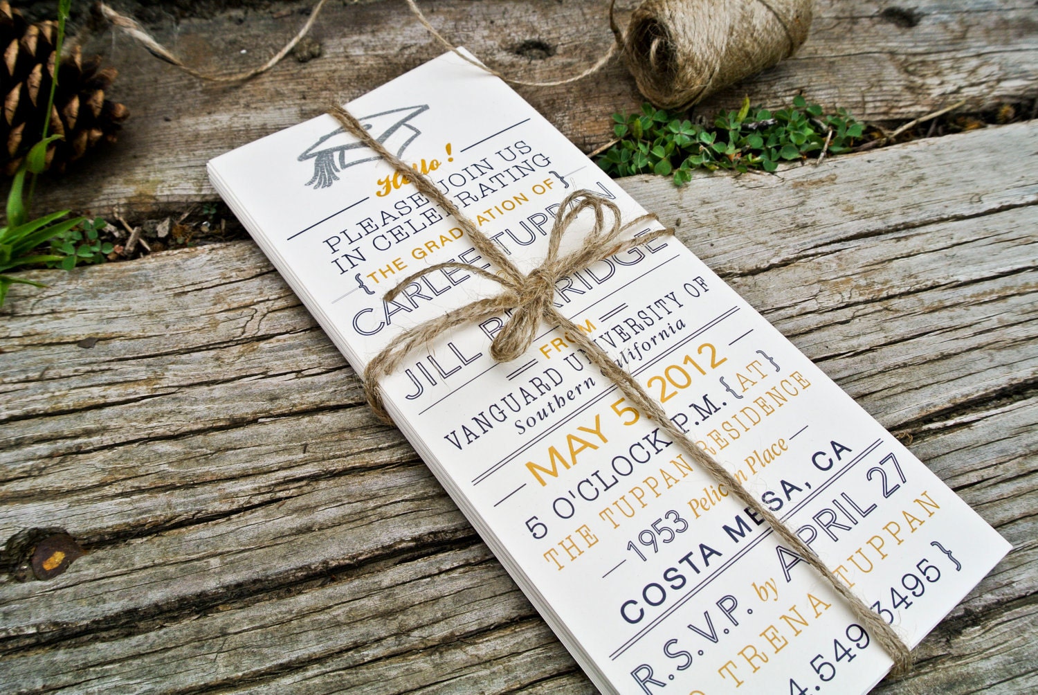 Graduation Announcements: Silver Embossed