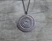 Sterling Silver Labyrinth Necklace