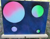 Pastel and Fluorescent Space Painting