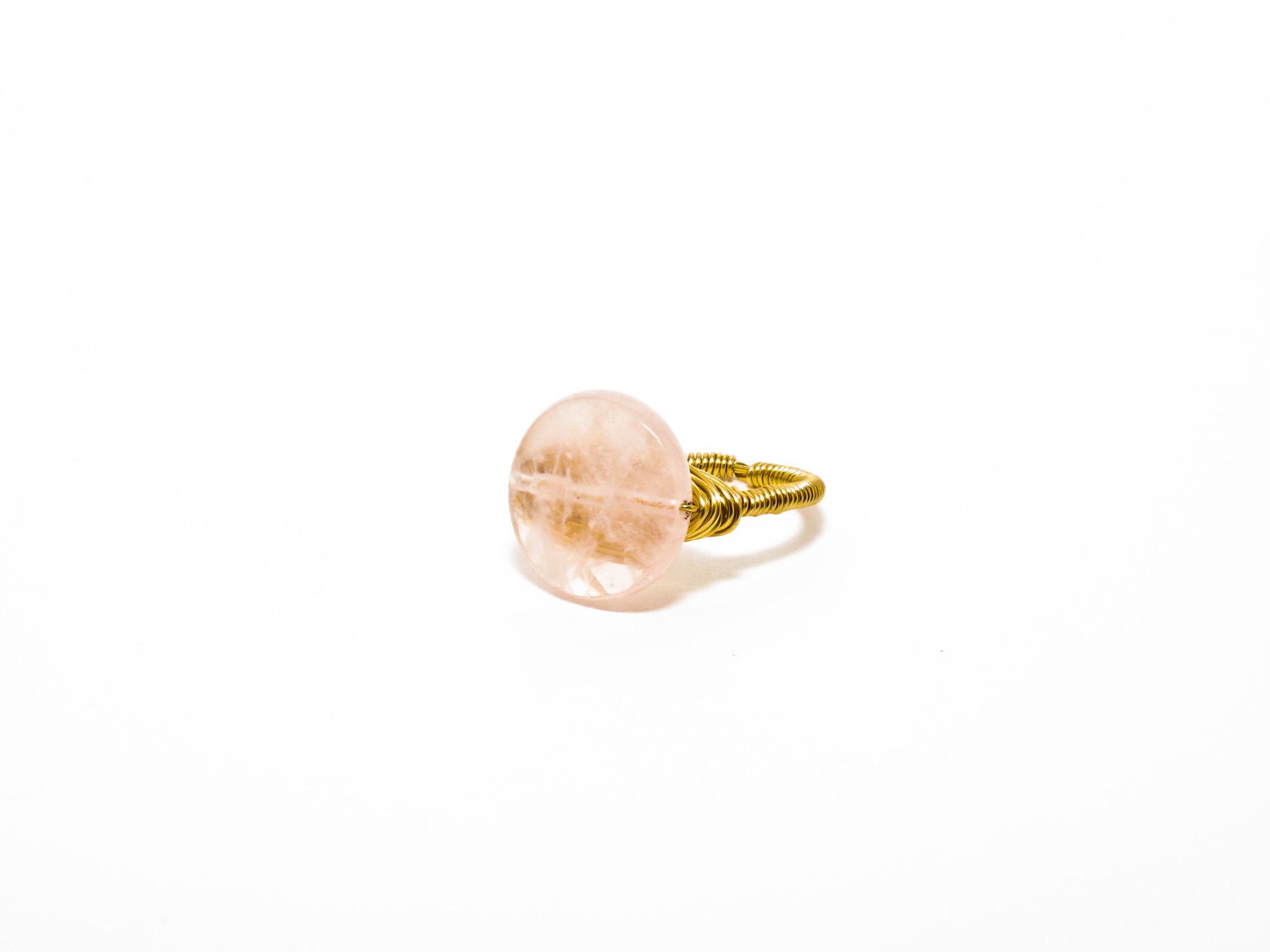 Rose Quartz Cocktail Ring