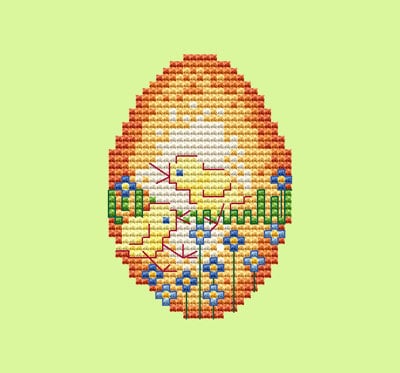 FREE PATTERNS - Easter - Easter Egg IV - Gvello Stitch