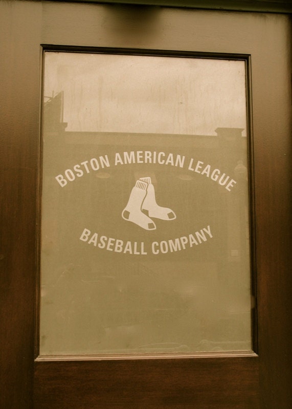 Boston Red Sox Baseball American League Fenway Door - 5x7 print matted to 8x10 ready to frame