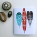 Reserved for Wenwen - Heart and Arrow Painted Stone Set - Dandelion