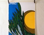 Spring - part of the Seasons Series, Vintage 1969 poster by Osborn Woods