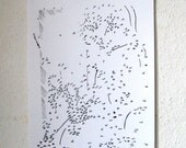 Numbers : EROTIC connect the dots silk-screen print on acid free paper MATURE