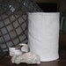 European Grain Sack / Flour Sack Jar Candle Cover-SOLID